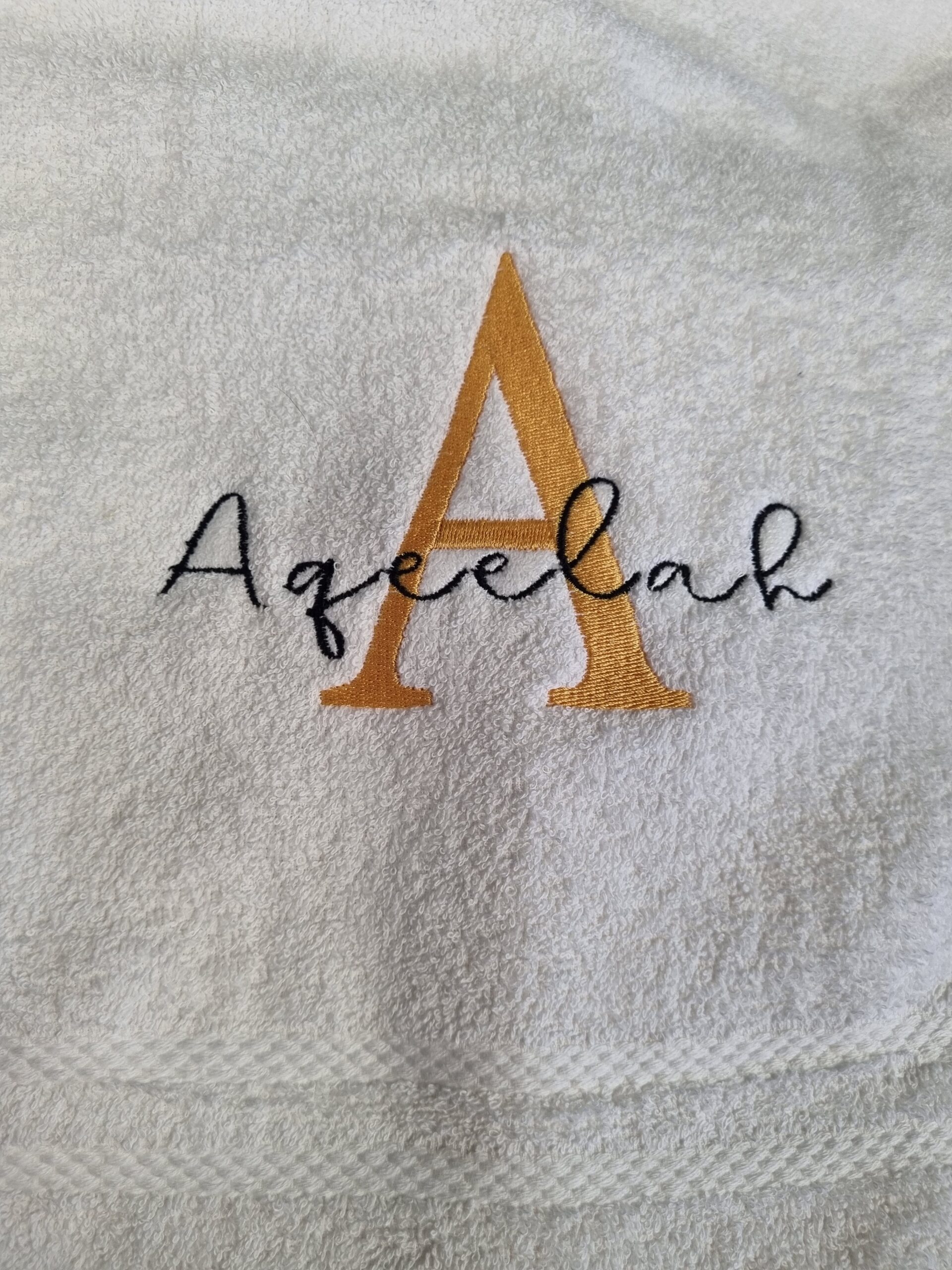 Monogrammed Towels with Names - Set